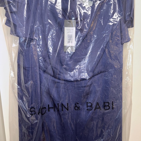 NWT |Sachin + Babi Aurora Gown Cobalt Blue Size 10 12 & 14 - Picture 4 of 5